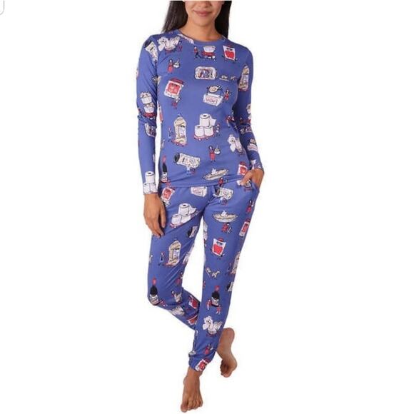 Munki Munki Costco theme pajama set XL - Picture 1 of 16